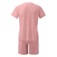 thumbnail image 5 of Men‘s Two-Piece Outfits Summer Casual Muscle Short Sleeve Tee Shirts And Classic Fit Sport Shorts Set Tracksuit XS, 5 of 5