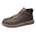 thumbnail image 4 of ZTTD Platform Breathable Waterproof Leather Shoes Casual Sport Shoes Fashion Retro Mens Casual Shoes, 4 of 5