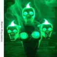 thumbnail image 1 of Halloween Skull Decorations, Skull Decorations, Scene with Lights, Halloween Decorations for Halloween Party (Silver), 1 of 4