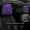 2pc purple, variant on 2 Pack Bling Car Headrest Case Women Full Rhinestone Headrest Universal Fits Most Cars