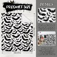 thumbnail image 3 of Halloween Bats Fuzzy Blanket Black Bats Throw Blanket Halloween Soft Cozy Flannel Blanket for Home Party Bed Sofa Couch Chair, 50 x 60 Inch, 3 of 6