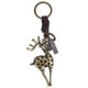 thumbnail image 1 of Vintage Alloy Keychain Deer Shaped Bag Pendant Decoration Birthday Gift, 1 of 3