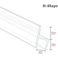 thumbnail image 2 of GFDYREE Glass Shower Door Seal Strip(No Adhesive Include), Frameless Weather Stripping Seal Sweep for Door Windows, Flexible with Durable Weatherproof Silicone for 3/8" Glass, 2 of 7