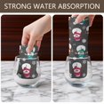thumbnail image 4 of 2 Pcs Funny Kitchen Towels,Gray Christmas Snowman Pattern Microfiber Dish Towels,Kitchen Tea Towels,Kitchen Towel Set (18" X 26"), 4 of 7
