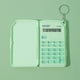 thumbnail image 1 of Mini calculadora portátil con tapa abatible | Pantalla de 10 dígitos | Teclado redondo | Diseño de degradado de color | Base antideslizante | Compacto del tamaño de la palma de la mano | Funciona, 1 of 4