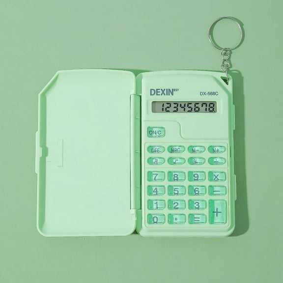 Clearance Under $1 Boovnll Calculator Mini Basic Standard 10-Digit LCD Display Flip Cover Calculators Desktop Large Display Sensitive Button Office Home School Supplies