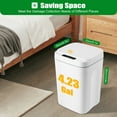 thumbnail image 2 of 4.22 Gallon Trash Can Touchless Automatic Motion Sensor Smart Trash Can Bathroom, 2 of 9