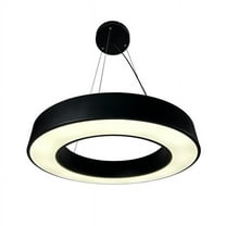 EQLight EQ-P-LYB24-B Yatziri Bold 48-Watt Integrated LED Black 24' Circular Pendant