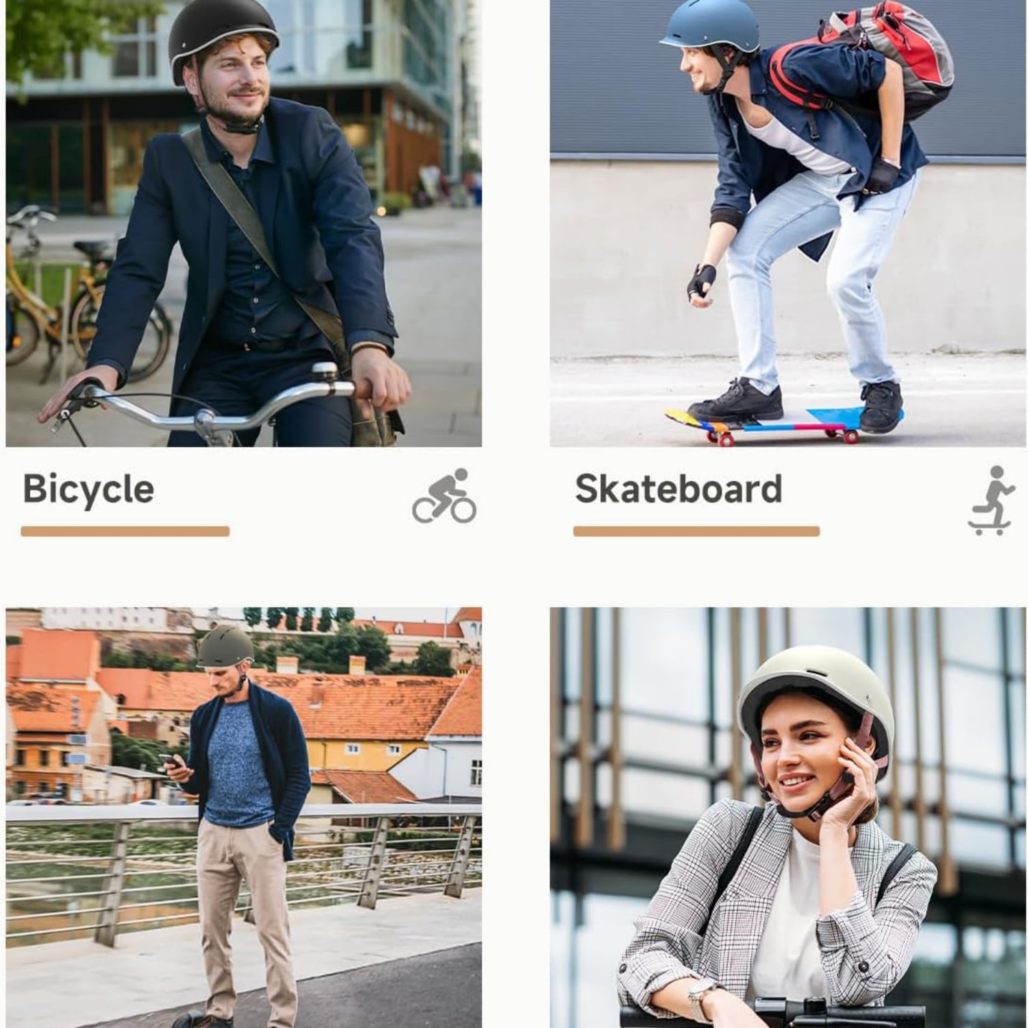 Bike Helmet for Adults,Adjustable Cycling Helmet for Men & Women [Safety Certified] Bicycle Helmet for Commuting, Road Biking, Skating with Adjustable Dial