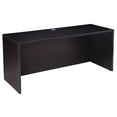 thumbnail image 4 of Boss Office Products Mocha 66 inch Executive Desk and Credenza with Dual File Storage Pedestals and Hutch, 4 of 7