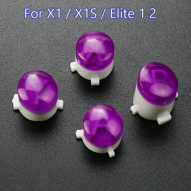 For Xbox Series X S Controller Replacement ABXY Buttons Kit For XBox One Elite Slim Gamepad Repair Part X1 Purple