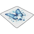 thumbnail image 7 of WOBOGO Blue Butterfly Baby Playmats Extra Large Waterproof Rollable Activity Pads for Toddlers 50×50inch, 7 of 7