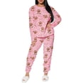 thumbnail image 2 of Conjunto de Pijama para Mujer Shendy Vendy Manga Larga Cuello Redondo con Estampado Transpirable, 2 of 5