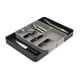 thumbnail image 1 of Bandeja organizadora de cajones de cocina para cubiertos y utensilios, expandible, gris, 1 of 5