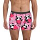 thumbnail image 1 of Fotbe Panda Heart Valentine Pink Calzoncillos Tipo Boxer con Bolsa de Soporte Total para Hombre, X-Temp Fresco, Transpirable y de Secado Rápido-Small, 1 of 5