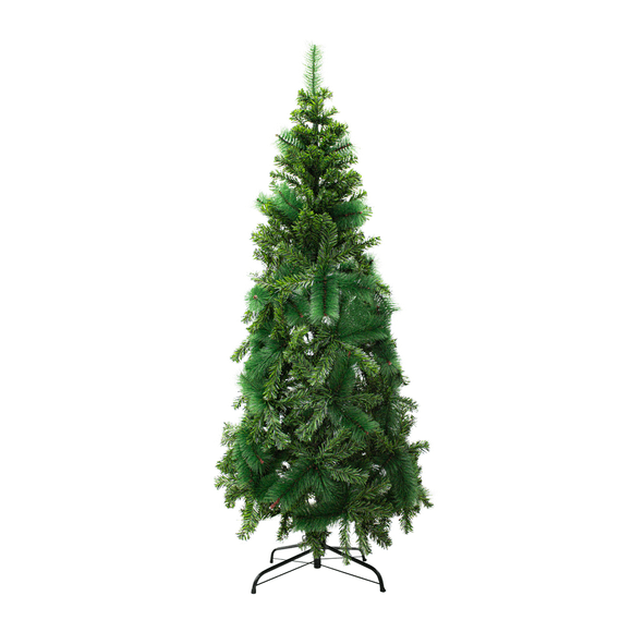 Árbol de Navidad La Merced Pino Clásico Ramas Mixtas Montables Plástico Resistente 180 cm