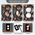 thumbnail image 5 of Switch Panel Switch Decoration 2.76x4.53x0.28 Inches Unused Outlet Cover Switch Plate Wall Plates Living Room Kitchen Bedroom Study Switches Black Cake, 5 of 8