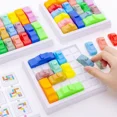 thumbnail image 3 of Juego de lógica de tráfico Rush, rompecabezas educativo, juegos de mesa de coche, coches de Escape Gridlock, estacionamiento para niños (color aleatorio), 3 of 6