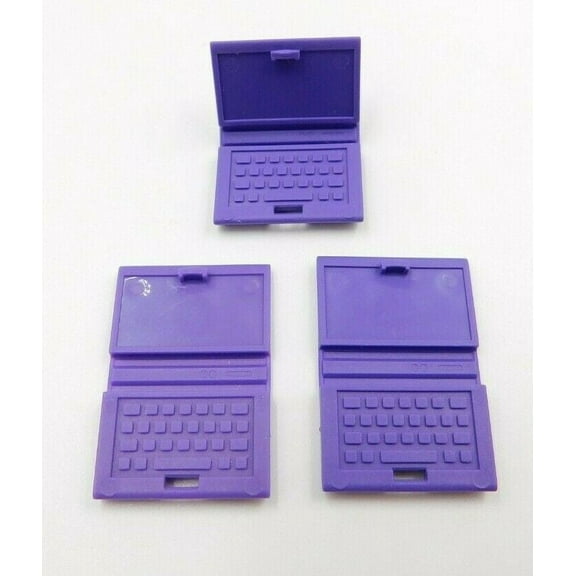 3 X LEGO PURPLE LAPTOPS FOR MINIFIGURES MALE & FEMALE FREE SHIPPING AUTENTIC