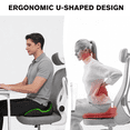 thumbnail image 5 of Henotian Memory Foam Seat Cushion for Office Chair, Extra-Thick Ergonomic Chair Cushion for Tailbone, Sciatica & Back Pain Relief, Non-Slip Car Seat Pillow Black, 5 of 8