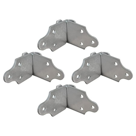 

4 Sets Utility Trailer Wood Panel Side Corner Bracket for Stake Body Latch Rack Gate Connector - 8 Pack 4 Joints