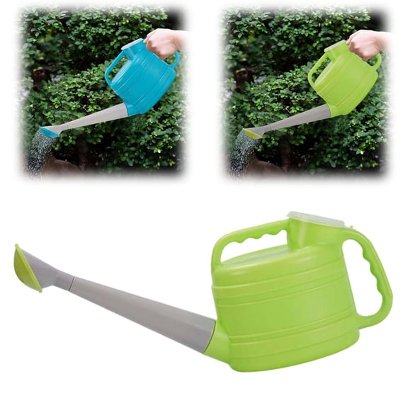 2.5 Gallon Watering Can for Plants, Garden Water Can with Detachable Long Spout, Easy-Pour Plastic Watering Can for Indoor Outdoor Use in Patio Lawn