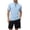 Blue, variant on Men's Summer Outdoor Quick Drying Sports T Shirt Men's Standing Collar Half Zip Men's Fitness Clothes Loose Casual Running Training Short Sleeves Summer Lightweight T-Shirts