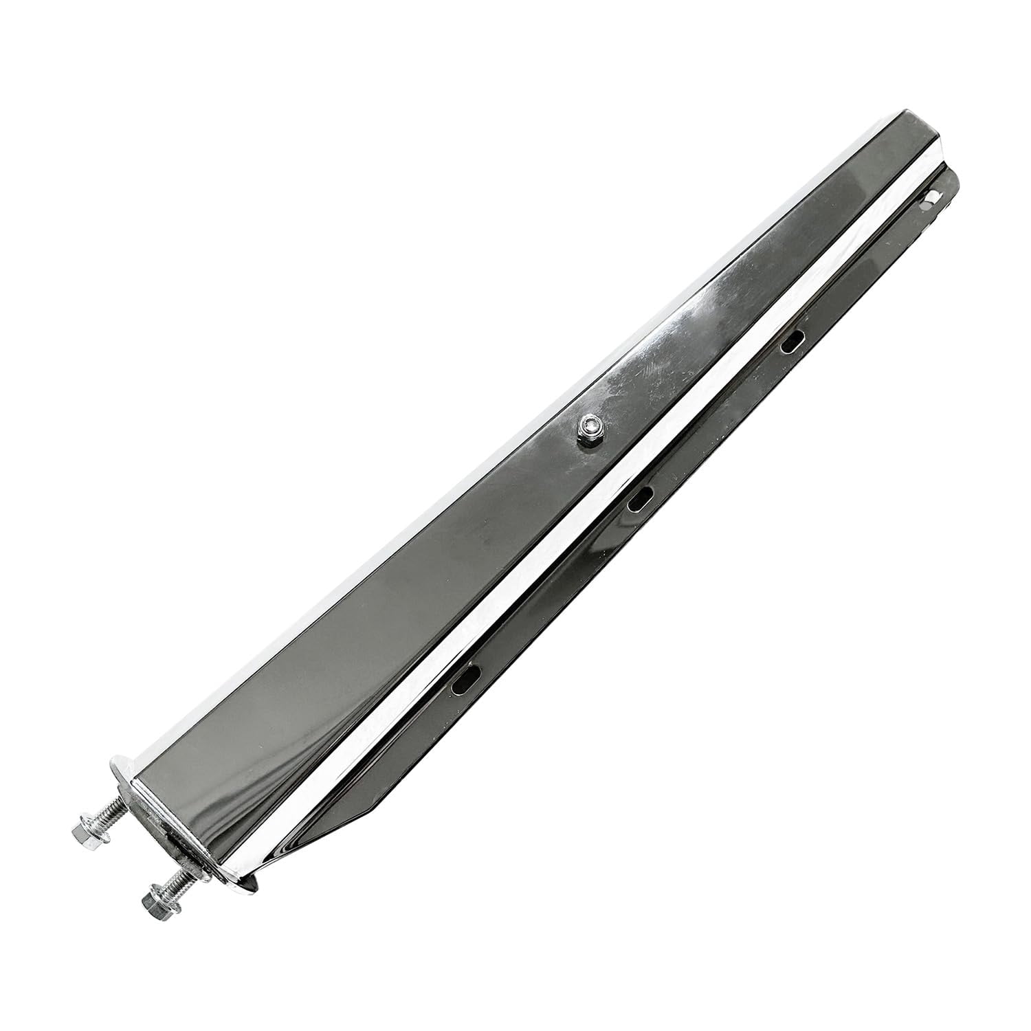 BST BSSP Left&Right Side Straight Semi Truck Mud Flaps Hanger Chrome for Universal Tractors Trailers Freightliner Kenworth Peterbilt HD Splash Mud Guard Mudflaps Bracket 1-1/8" 1.125" Bolt Pattern