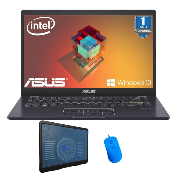 Laptop Asus 14 E410M Intel Celeron Ssd 128GB 4GB mas Base enfriadora y Mouse Bodega Aurrera en linea