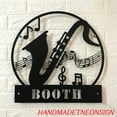 thumbnail image 2 of Handmadetneonsign Personalized Saxophone Musical Instrument Metal Wall Art LED Light - Custom Name Music, 2 of 3