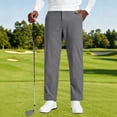 thumbnail image 2 of Cmfcve Mens Dress Pants Plus Size Slim Fit Flat Front Chinos Casual Straight Leg Business Trousers, 2 of 8