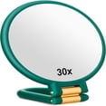 thumbnail image 1 of HLONK 30x Magnifying Mirror  Travel Hand Mirrors with Handle - Double Side Handheld Mirror with 1X 30X Magnification & Adjustable Handle/Stand  Hand Held Foldable Travel Mirror for Makeup, 1 of 6