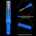 thumbnail image 3 of 100 Pcs Braces Dental Brush Flosser for Cleaner Interdental Brush Toothpick Tooth Flossing Head Oral Dental Toothpick Cleaners Cleaning Tool(Red and Blue), 3 of 4