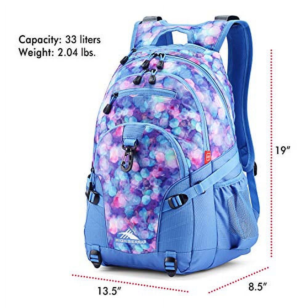 High Sierra Loop Backpack, Travel, or Work Bookbag with tablet sleeve, One Size, Shine Blue/Lapis - image 3 of 6