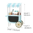 thumbnail image 3 of Teamson Kids My Little Helper Ice Cream Cart & 33 pc. Accessory Set, Blue/White, 3 of 16