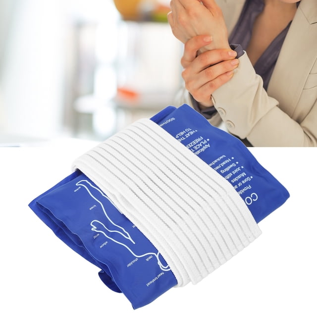 Paquete de gel frío caliente reutilizable, paquetes de hielo frío caliente alivio del dolor paquete de hielo de gel de enfriamiento de emergencia con correa de Ajuste para