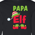 thumbnail image 4 of Inktastic Christmas Papa Elf Long Sleeve T-Shirt, 4 of 5
