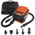 thumbnail image 1 of 16PSI Intelligent Double Stage Air Pump with 6PCS Nozzles LCD Display 6000mAh Support Inflation and Deflation, 1 of 7