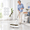 White+gold, variant on Cordless Electric Mop With Spray & Detachable Water Tank