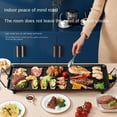 thumbnail image 5 of 1500W Oblong Multifunctional Electric Grill Pan - 5-Speed Temp Non-Stick Dishwasher Safe for Indoor BBQ, 5 of 11