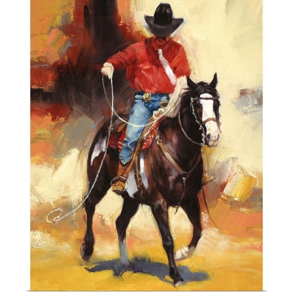 Great BIG Canvas | Rolled Julie Chapman Poster Print entitled Rodeo Style