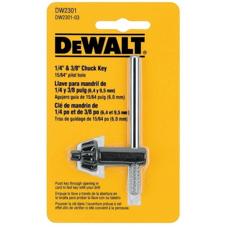 UPC: 0028874002319 | DeWalt Chuck Keys  1/4 in; 3/8 in with 15/64 in Pilot – 1 EA (115-DW2301)