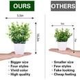thumbnail image 2 of Muchenggift Mini Potted Plants 10.2” Artificial Greenery Plant(4 Count), 2 of 4