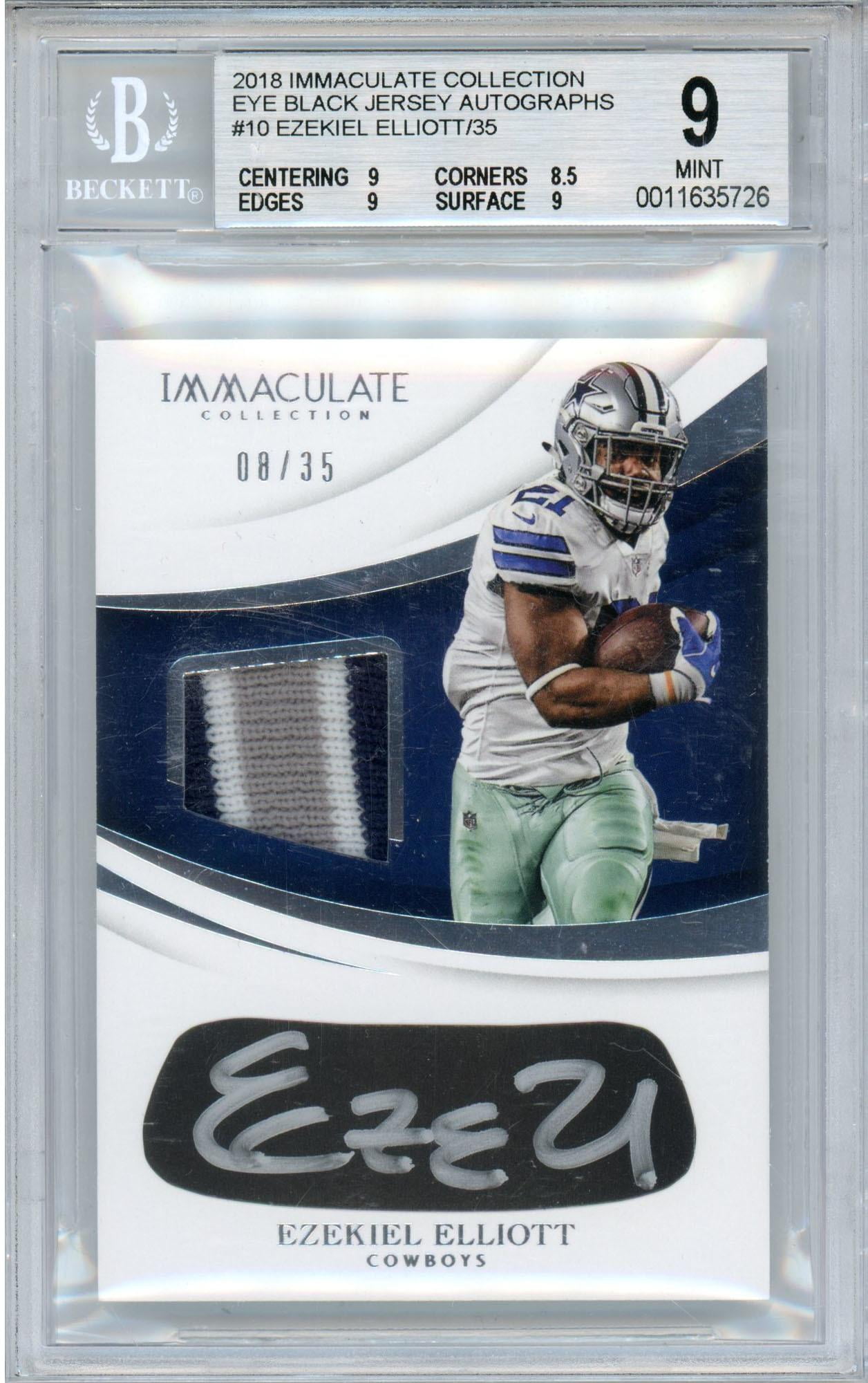 ezekiel elliott jersey card