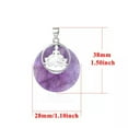 thumbnail image 3 of 1X Lucky Coin Ring Tree of Life Lotus Yoga Chakra Pendant Crystal Healing Reiki, 3 of 5