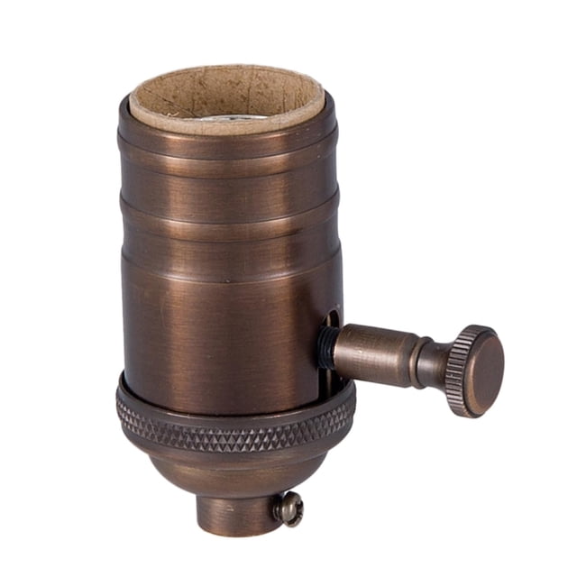 B&P Lamp® Edison Size Full Dimmer Socket in Bronze Finish