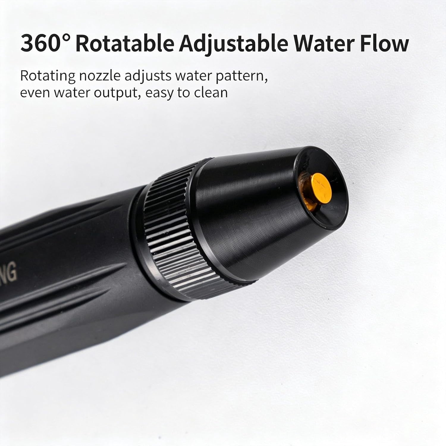 High Pressure Water Spray Gun for Garden Hose, Car Wash Nozzle with Metal Connector for Outdoor Cleaning, 1 Gun with 5 Connectors
