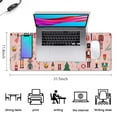 thumbnail image 5 of Long Mouse Pads for Desk,Pink Christmas Nutcracker Pattern Desk Mats on Top Of Desks, Desk Mouse Pad Extra Large with 3mm Non-Slip Base and Stitched Edge for Gaming,Office,Work,Home 31.5x11.8in, 5 of 5