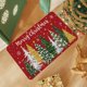 thumbnail image 5 of Felpudo navideño | Felpudo antideslizante de poliéster rojo | Alfombra de bienvenida duradera, resistente a la suciedad y al agua | Decoración para interiores y exteriores, entradas, porches, patios, 5 of 6