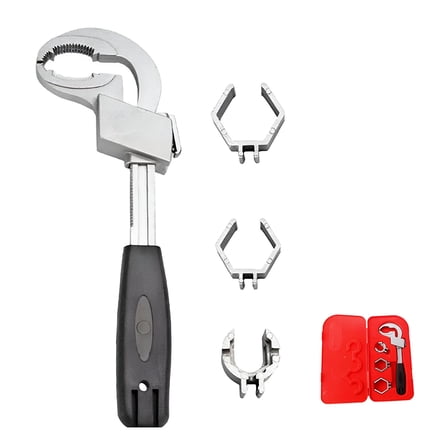 ZEPARO Adjustable Double-ended Wrench 80mm Open-end Crescent Wrench Repair